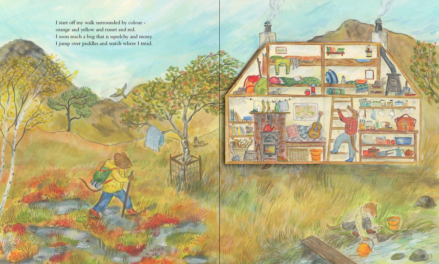 Mouse Goes to the Mountains: A Hike Through Nature - HARDBACK