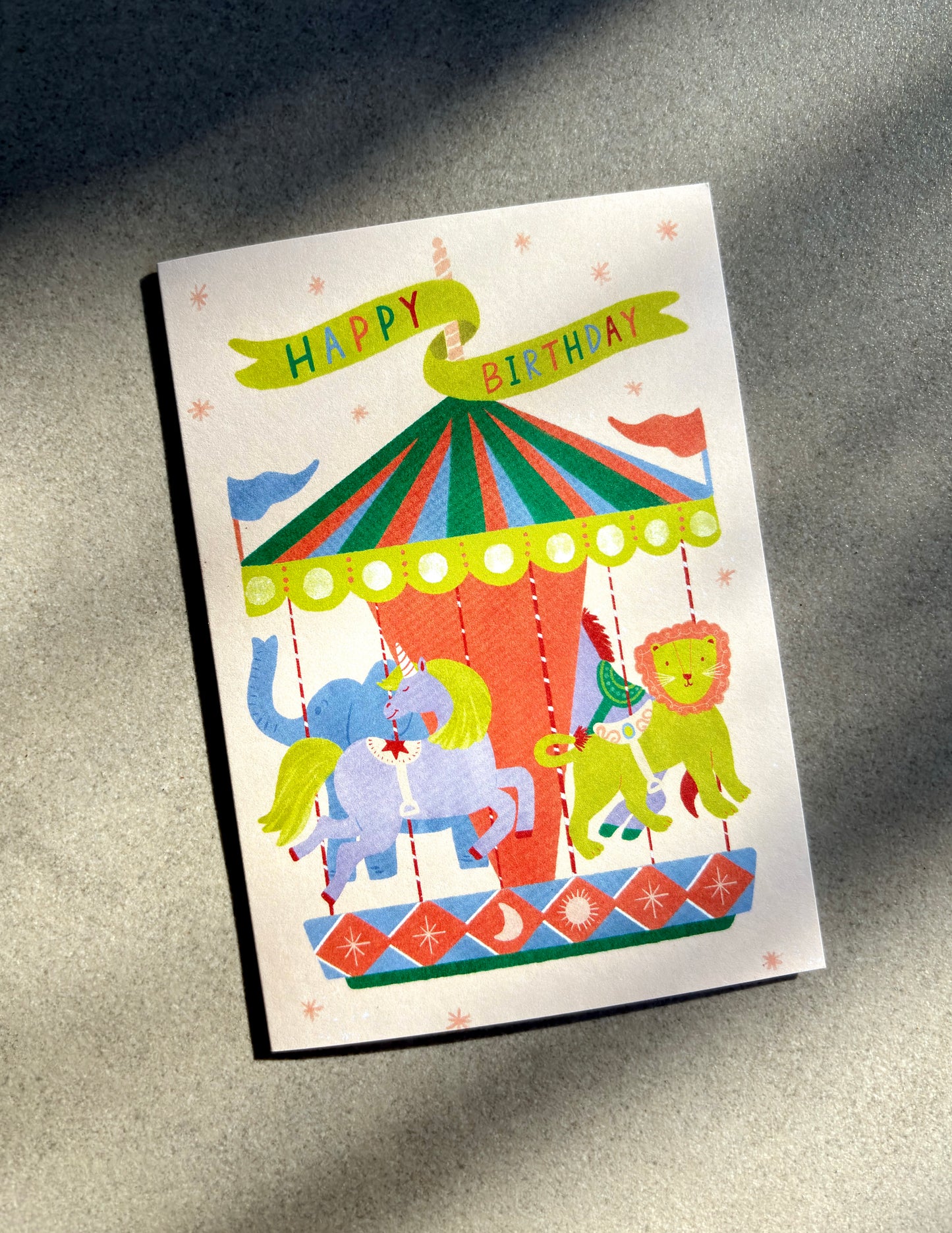 Carousel Ride Birthday Card