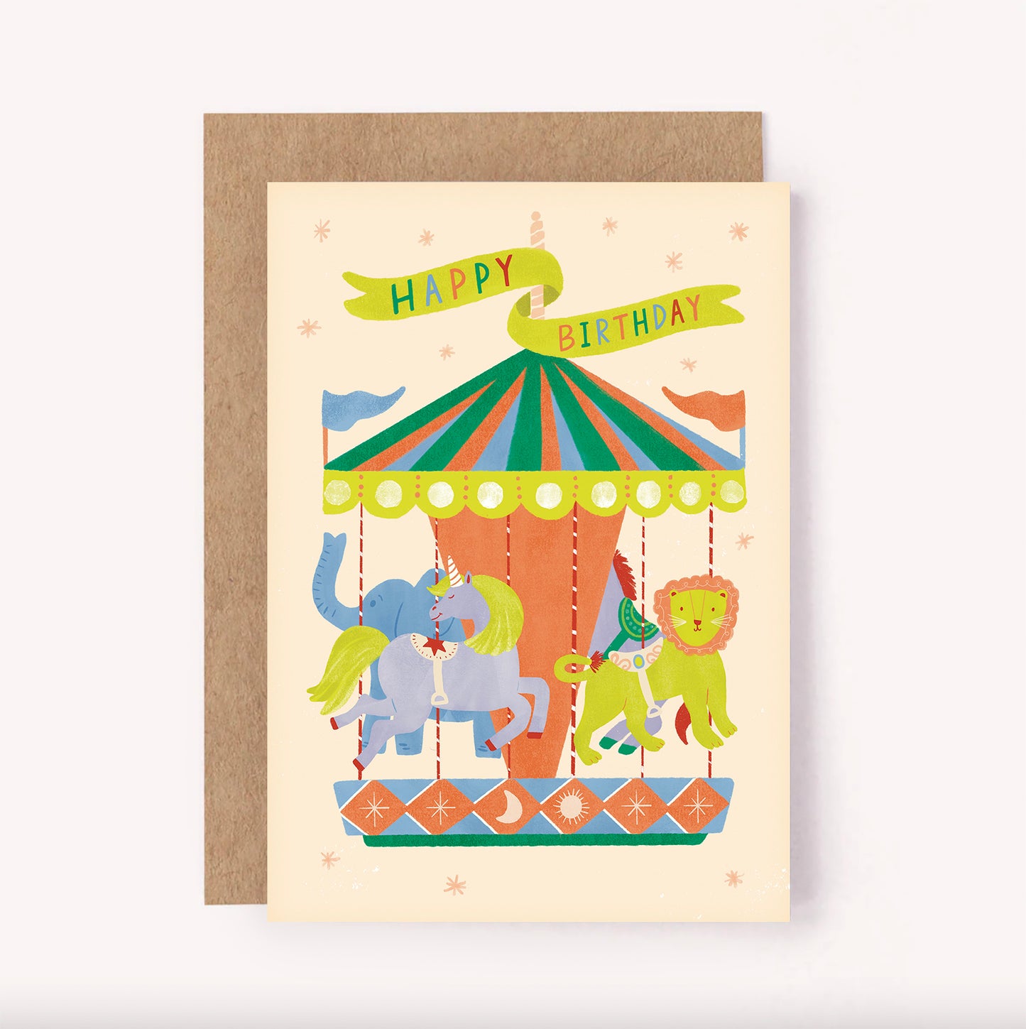 Carousel Ride Birthday Card