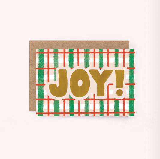 Joy Pattern Mini Christmas Card
