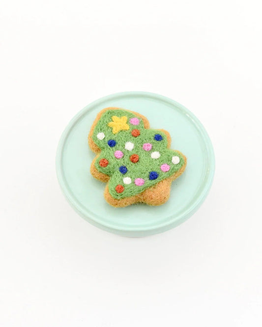 Felt Christmas Tree Cookie - Tara Treasures