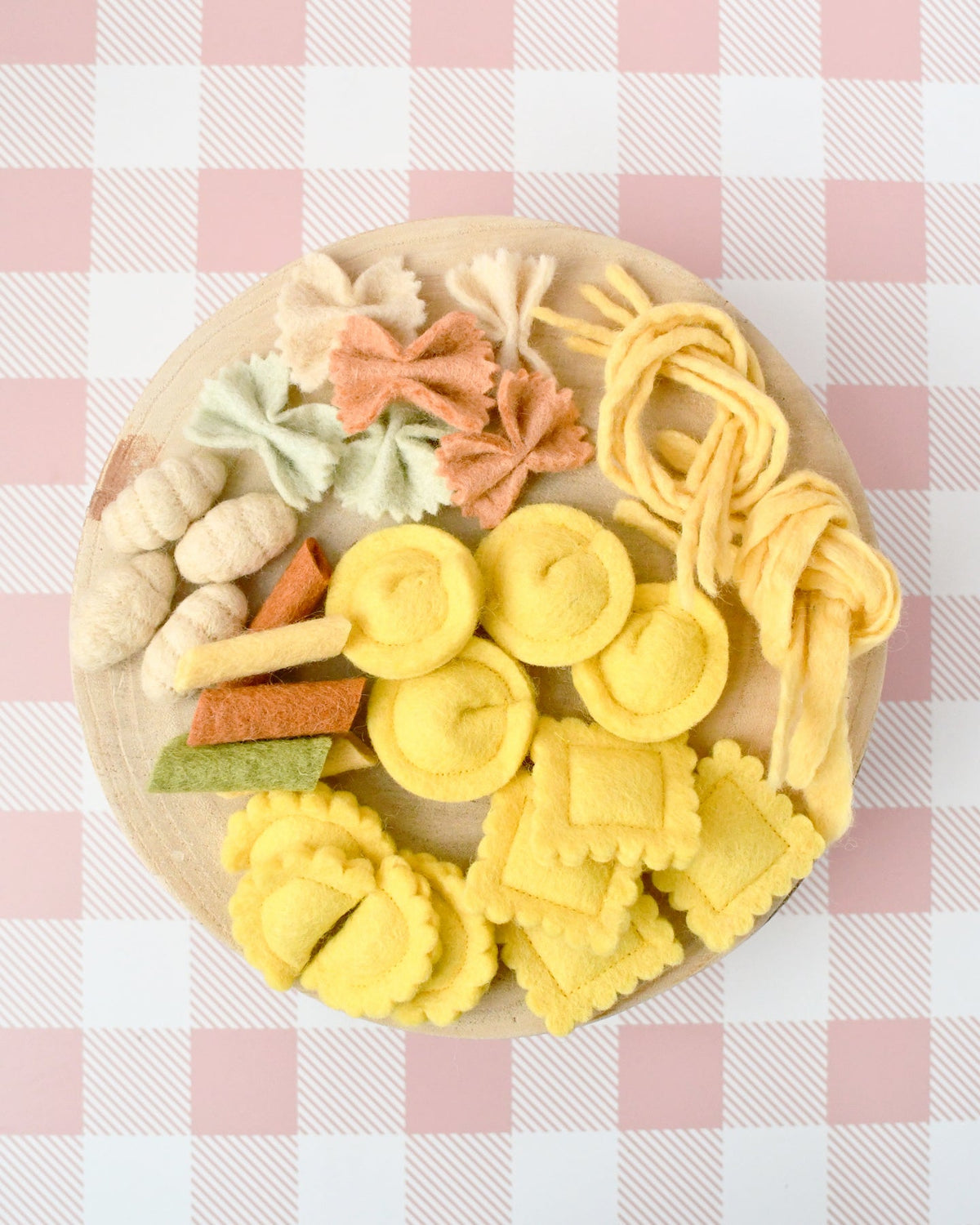 Felt Pasta Play Food Set - Tara Treasures
