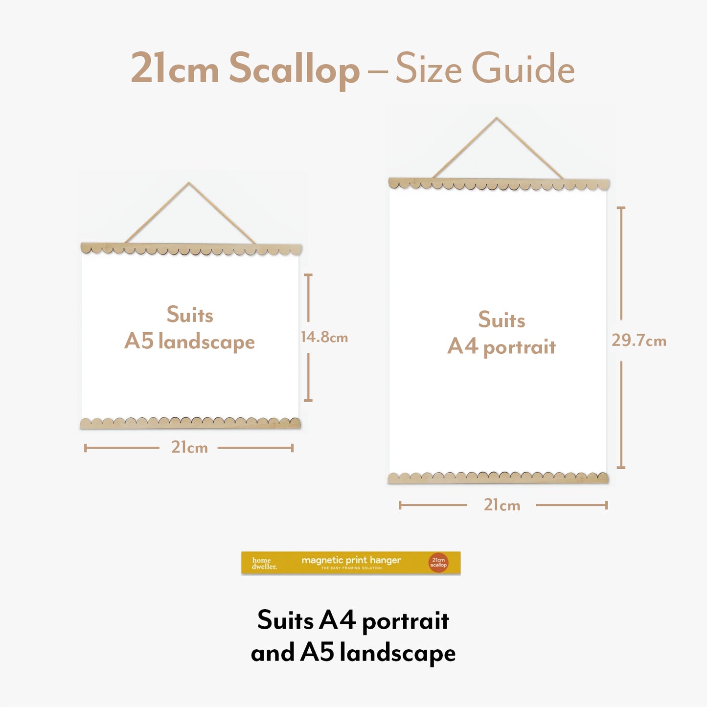 Magnetic Print Hanger - Scallop