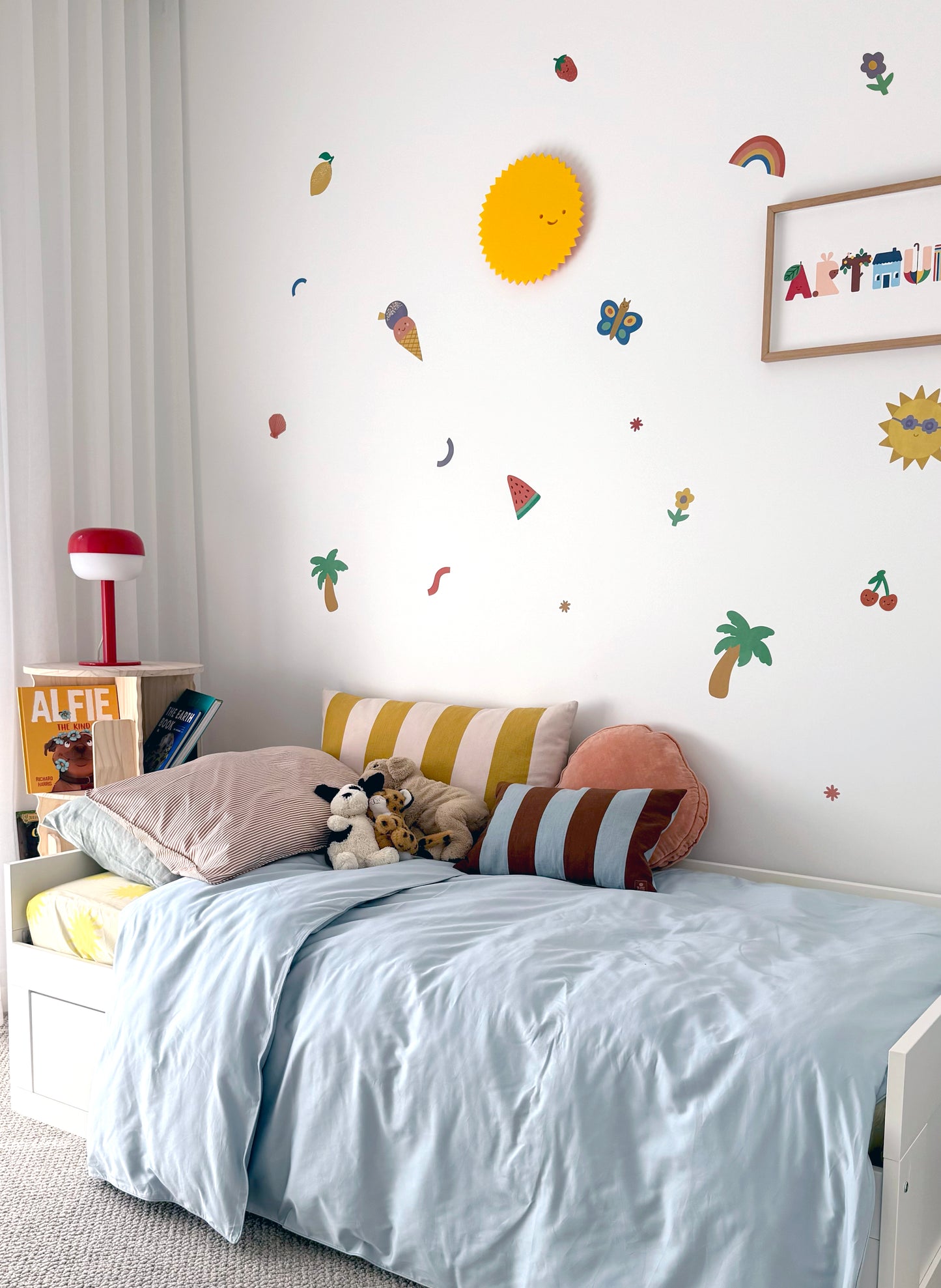 Tropical Fabric Wall Stickers