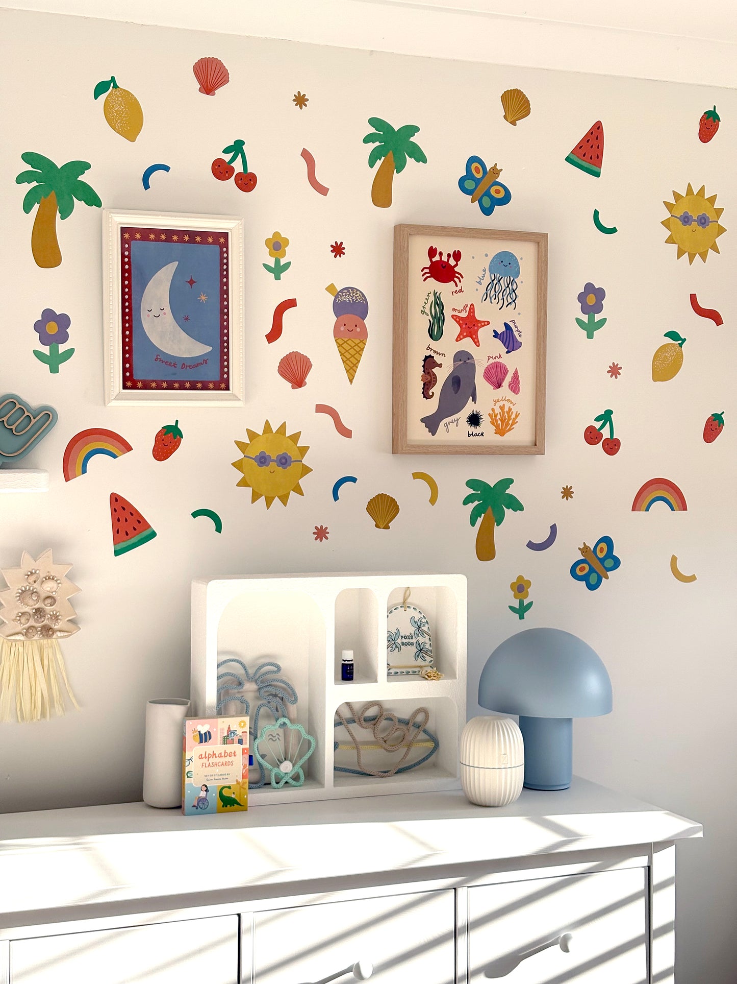 Tropical Fabric Wall Stickers
