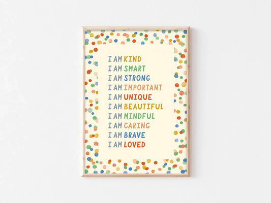 Confetti Affirmation Print