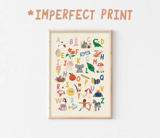 SECONDS - A-Z Alphabet  Print A2