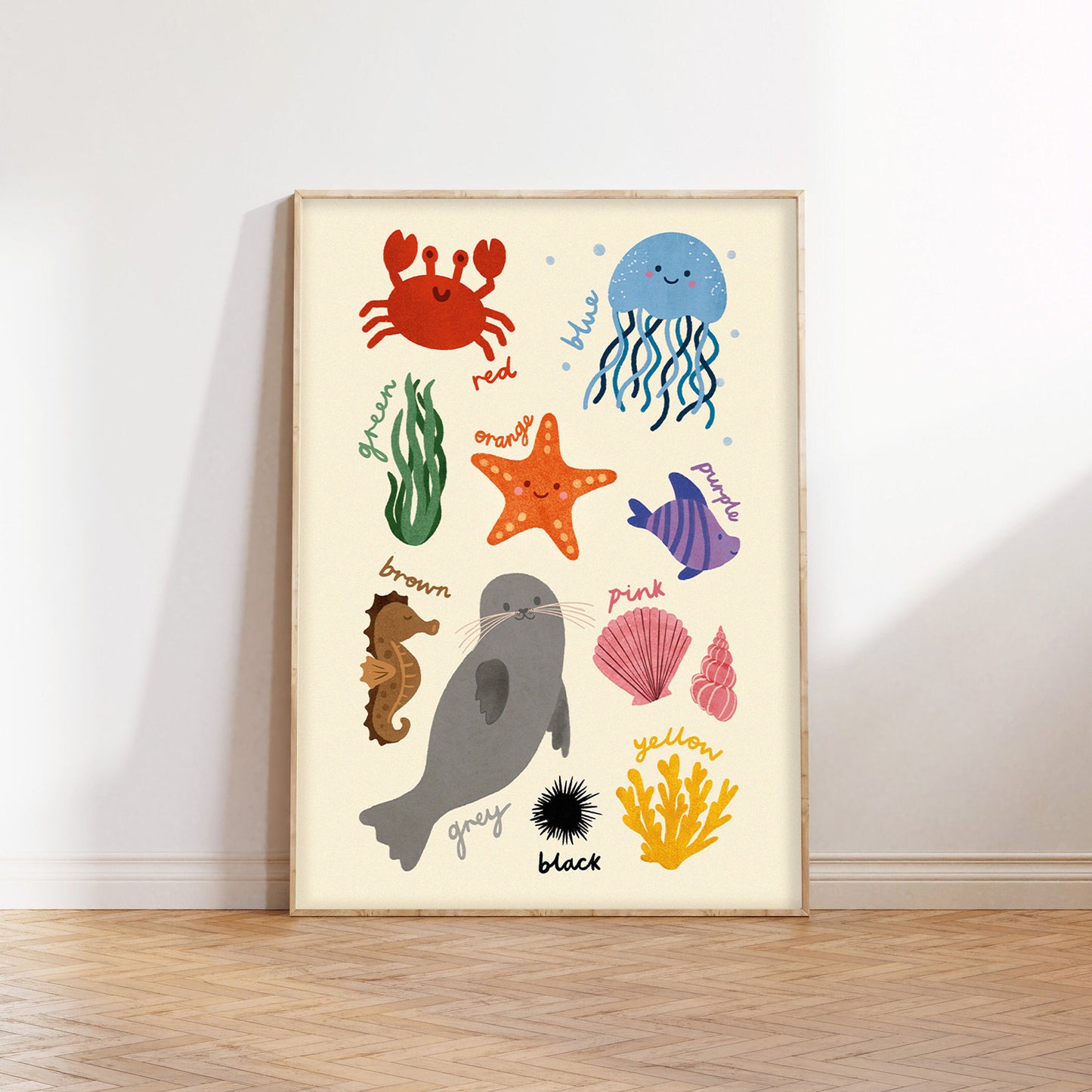 Colours Educational Print - Underwater