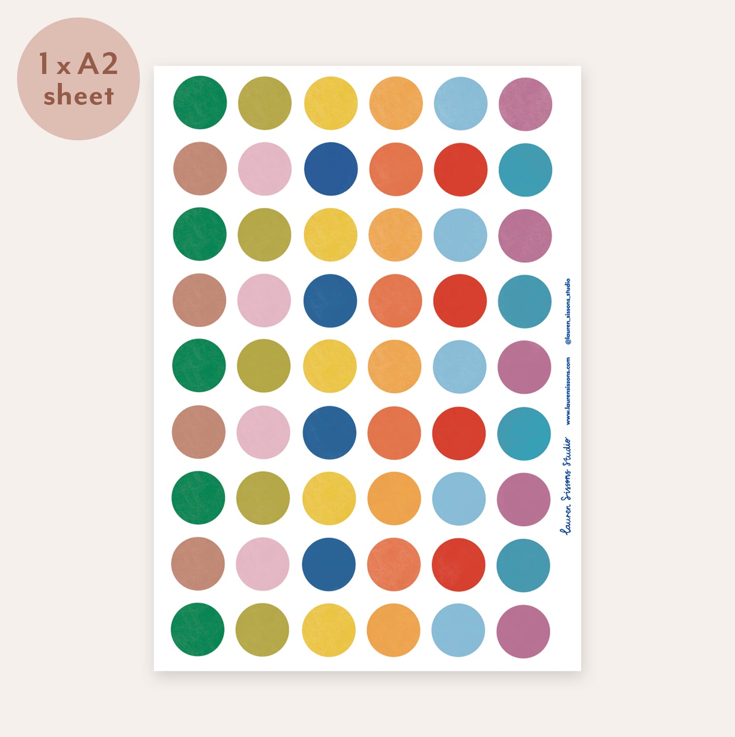 Dot Fabric Wall Stickers