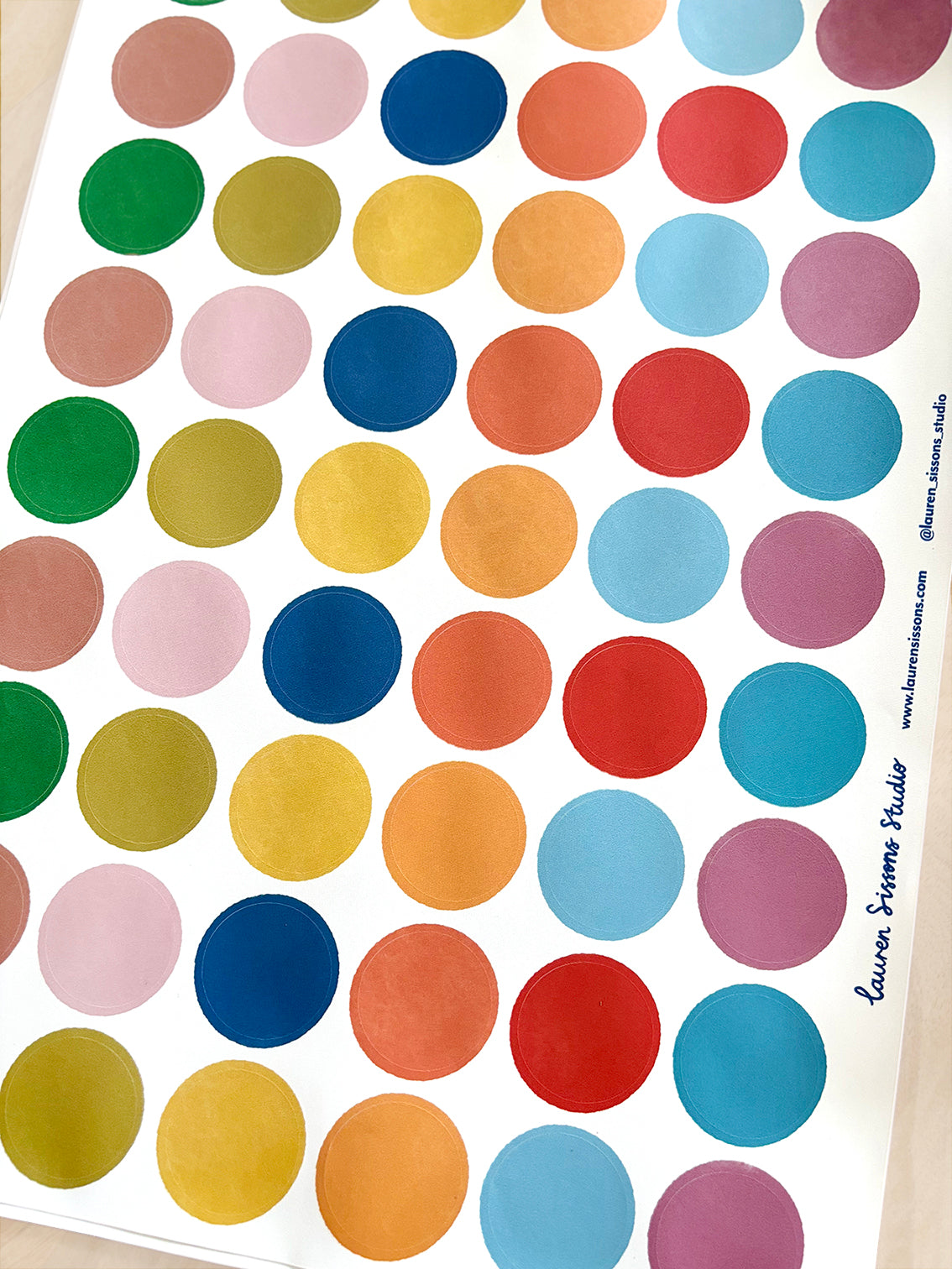 Dot Fabric Wall Stickers