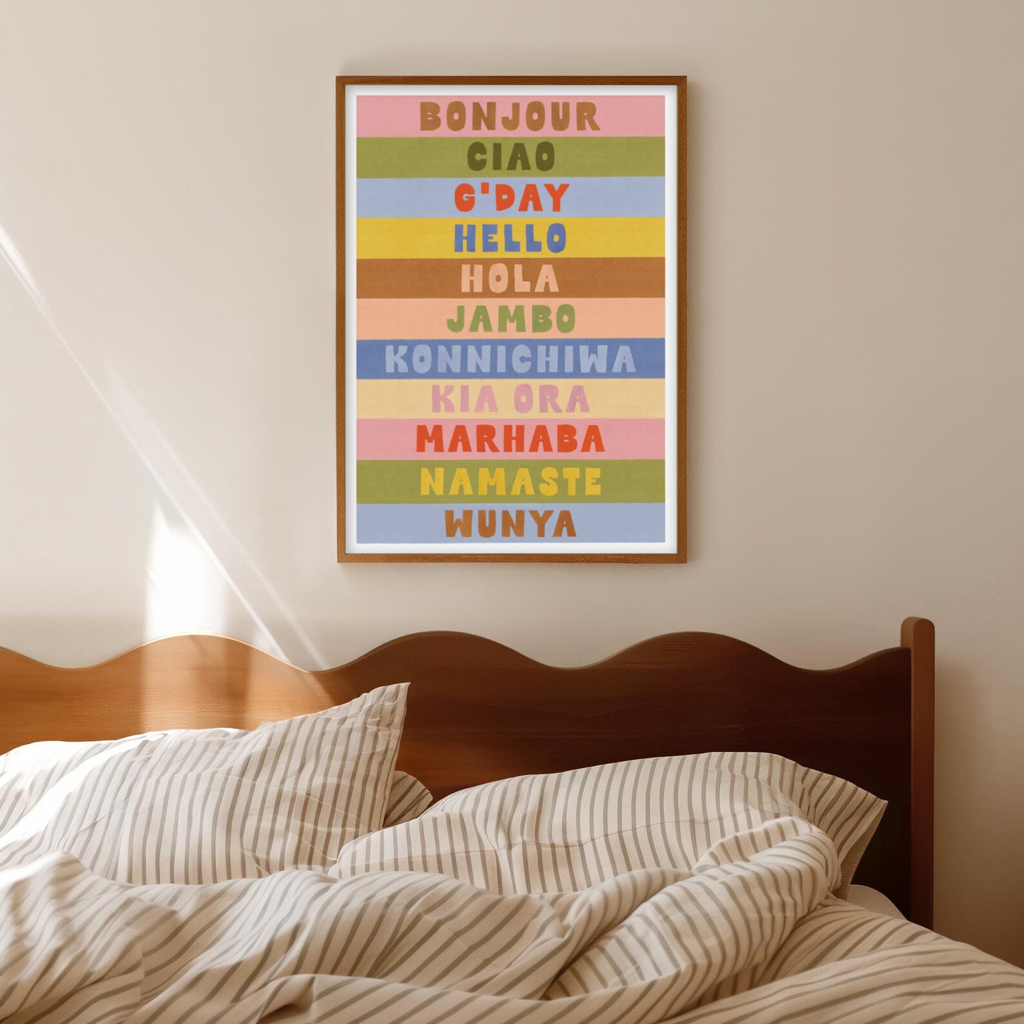 Bonjour, Ciao, G'Day Print