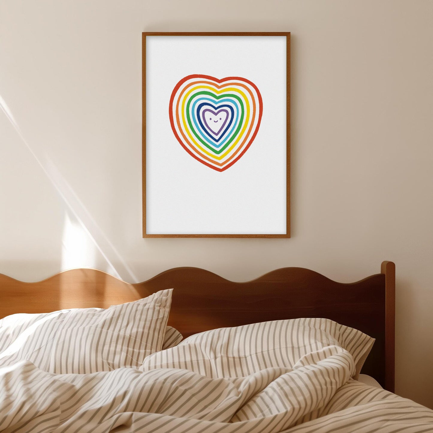 Rainbow Heart Print