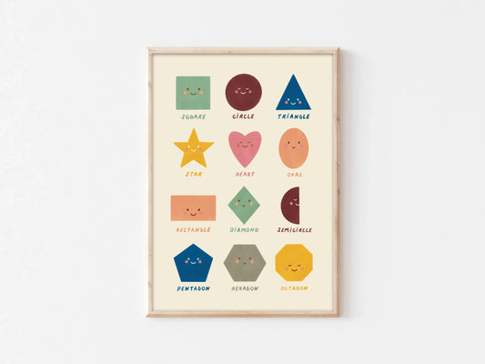 Shapes Educational Print