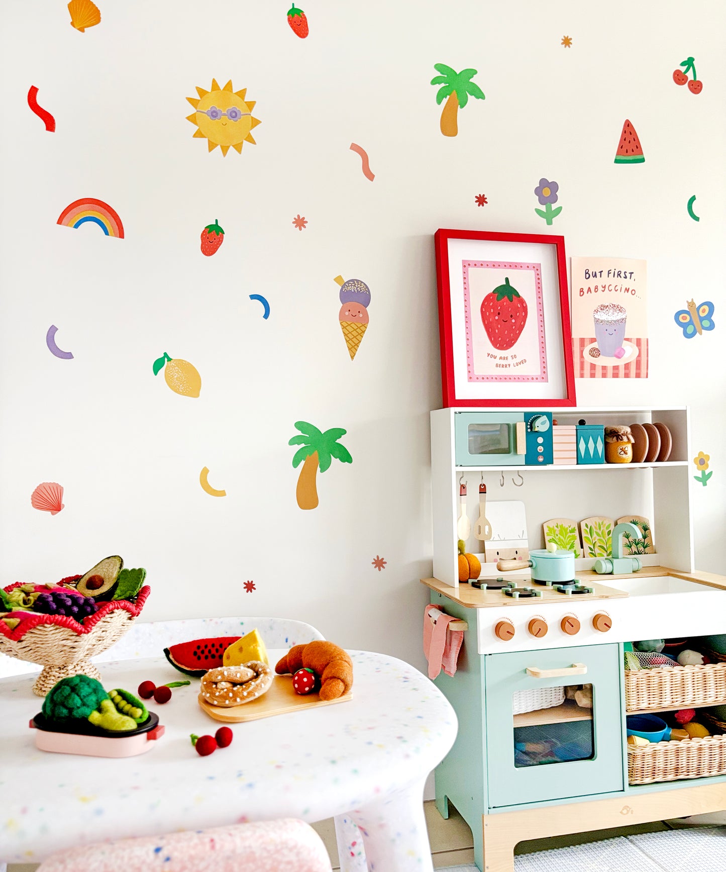 Tropical Fabric Wall Stickers