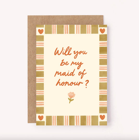 Will You Be My Maid of Honour card