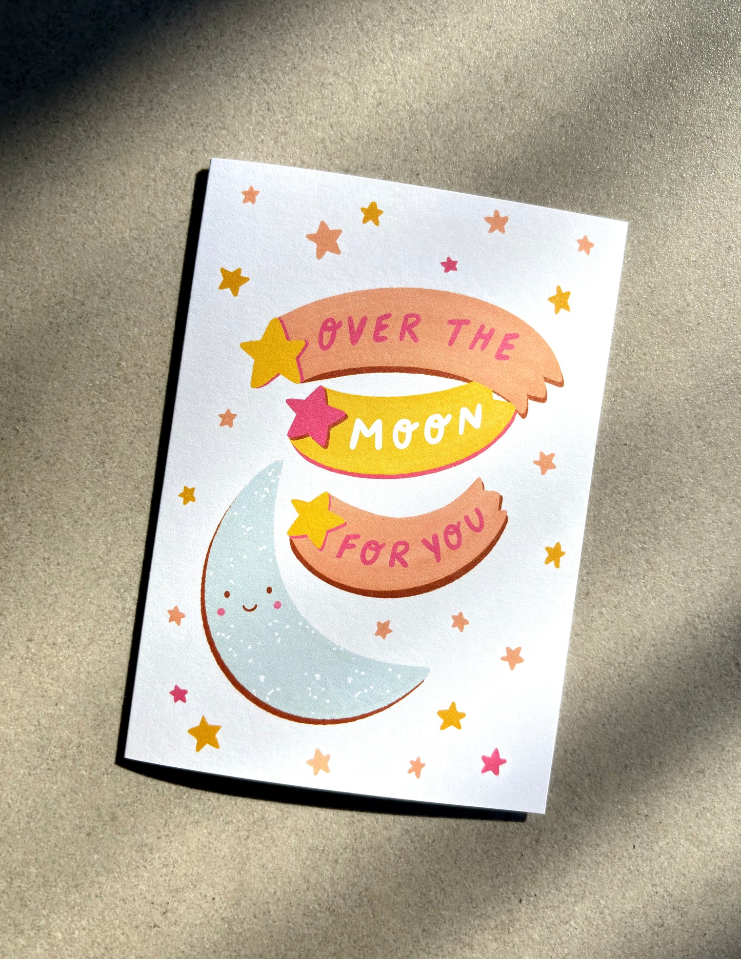 Over the Moon Card