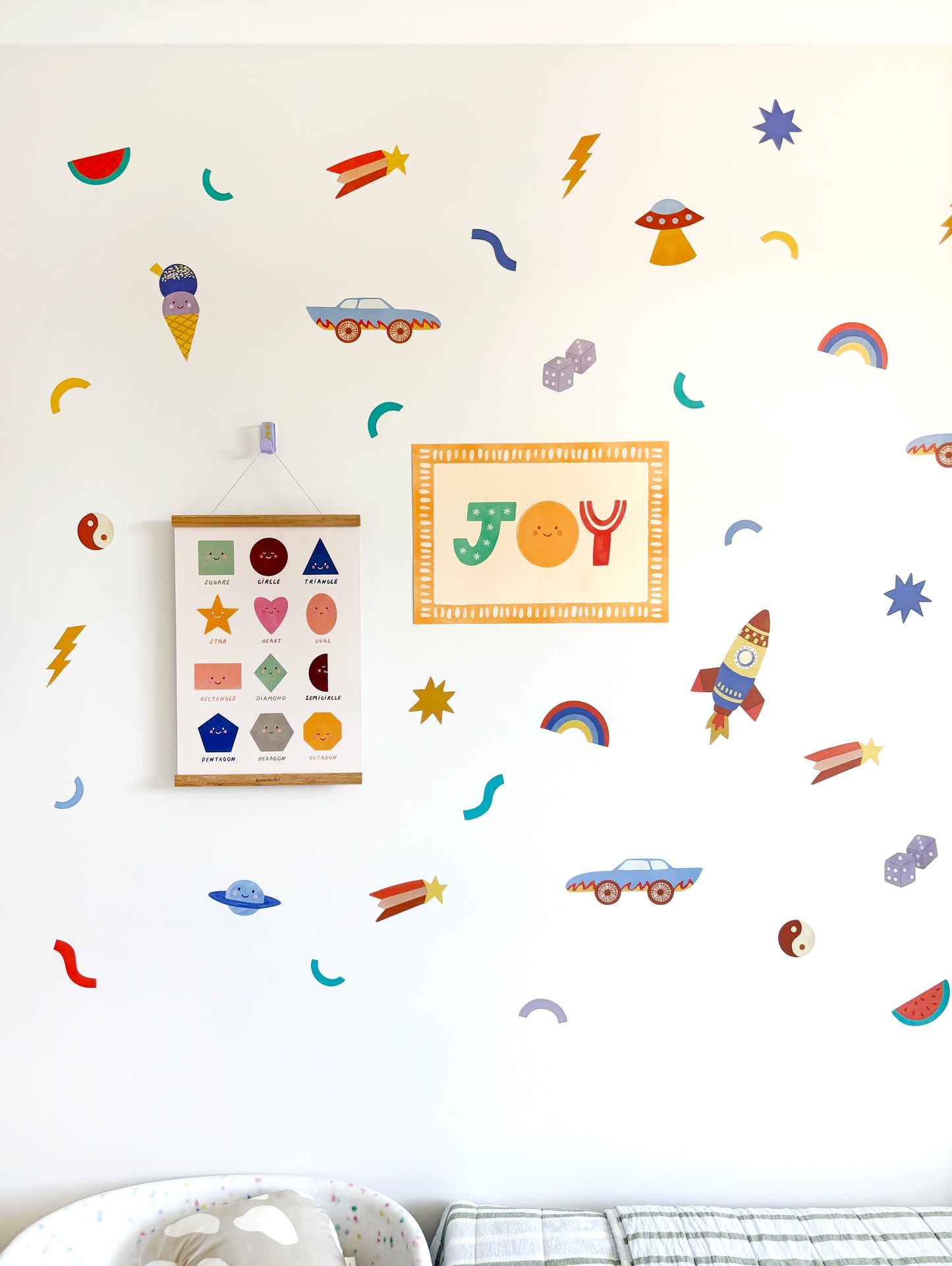 Cosmic Adventure Fabric Wall Stickers