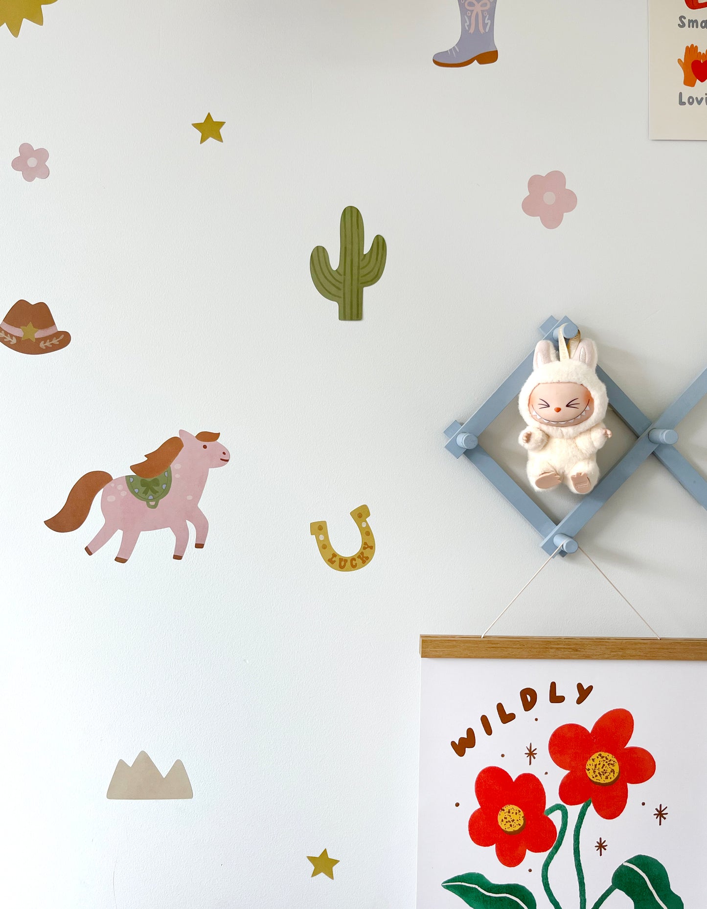 Rodeo Fabric Wall Stickers - Blush