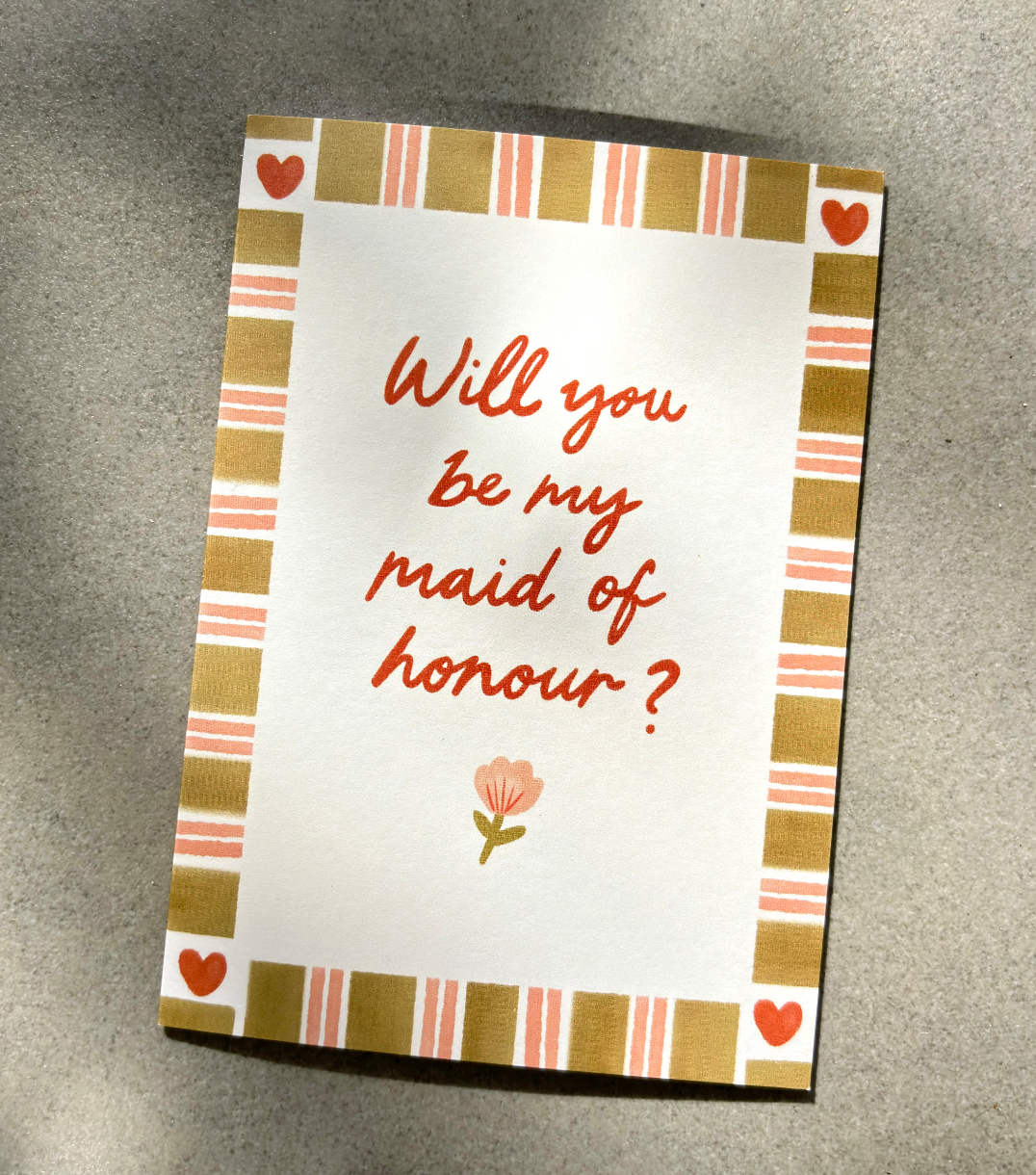 Will You Be My Maid of Honour card