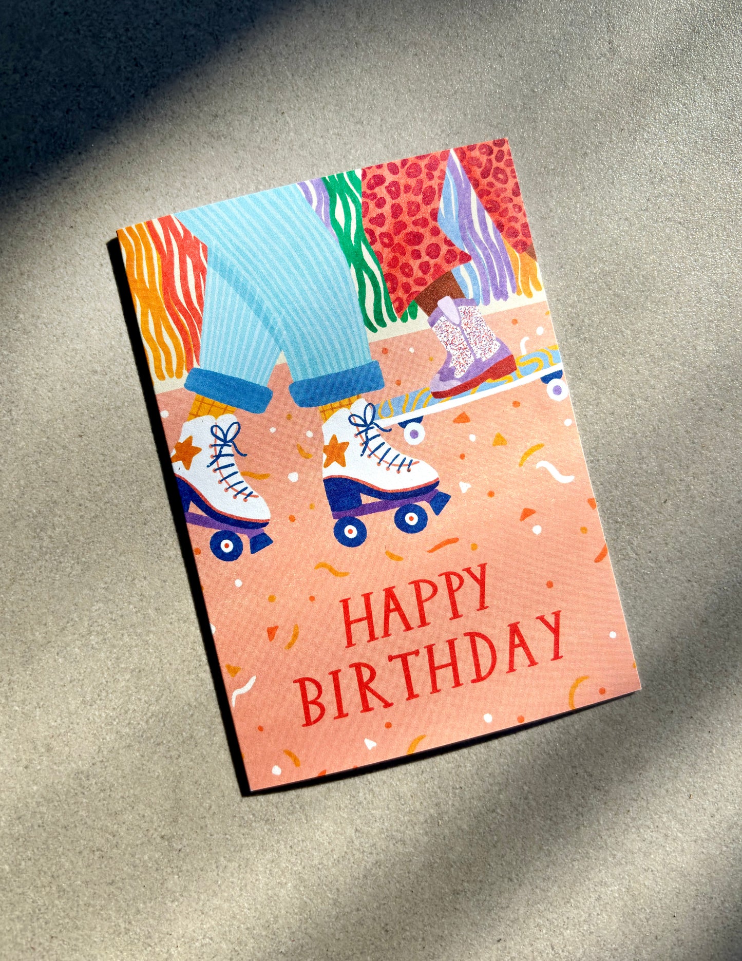 Skating Birthday Card