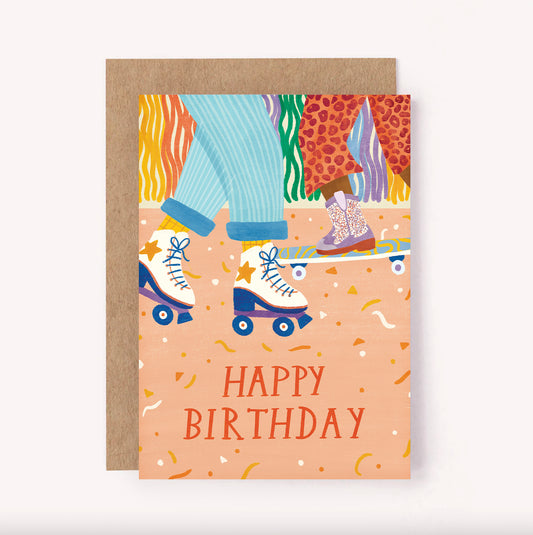 Skating Birthday Card