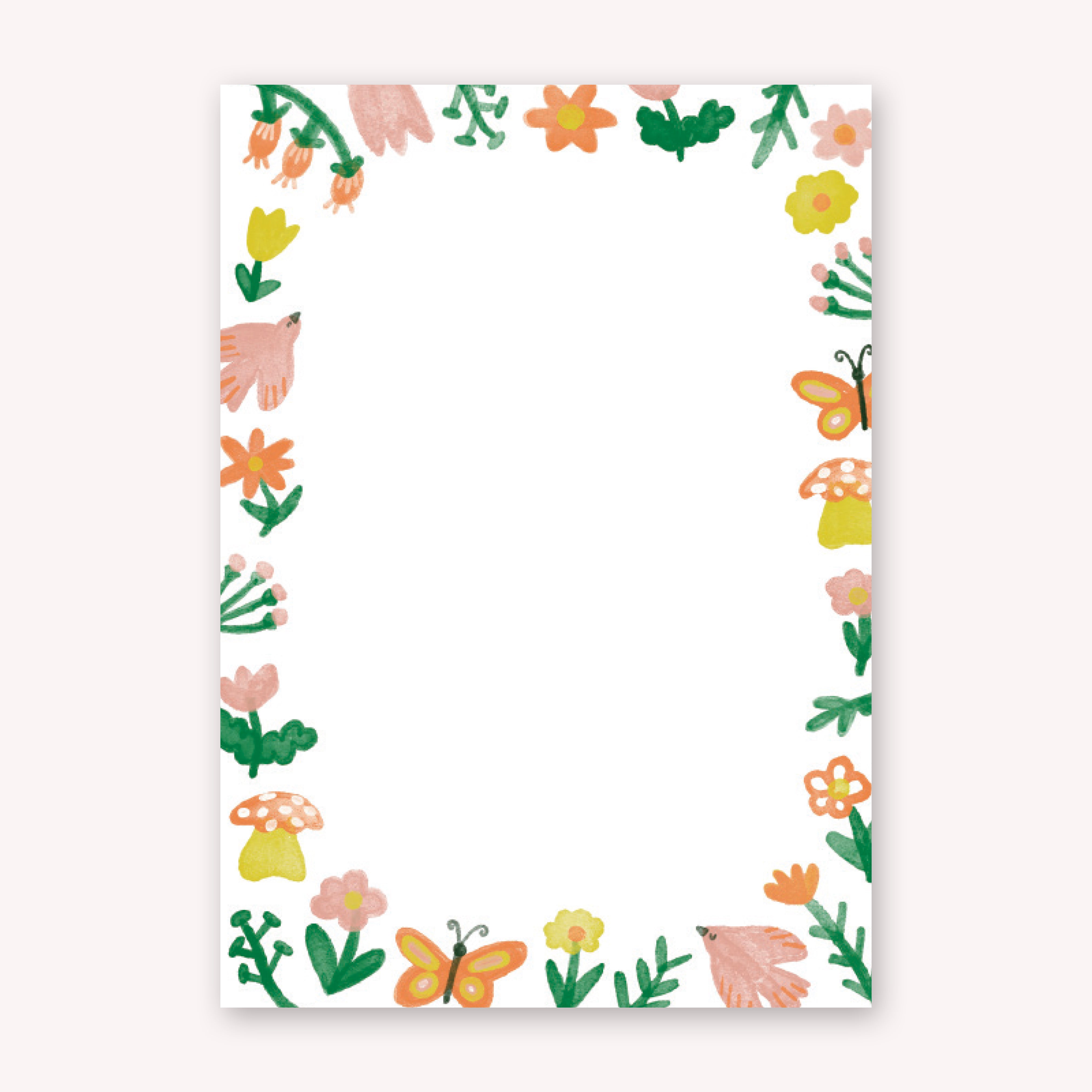 Paper Line A5 Spring Notepad Illustrated Spring A5 Notepad – Lauren Sissons Studio