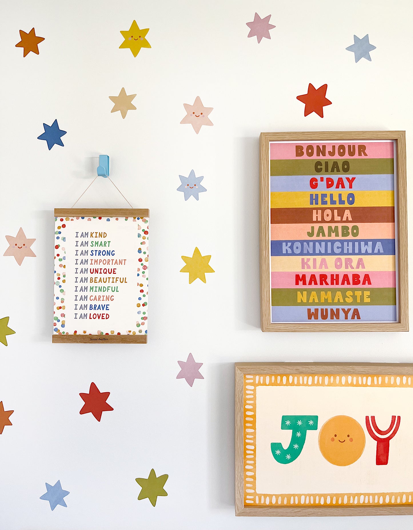 Star Fabric Wall Stickers