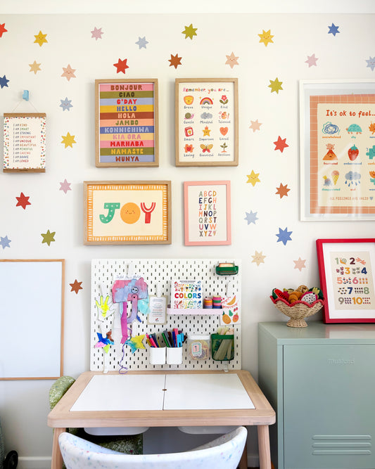 Star Fabric Wall Stickers