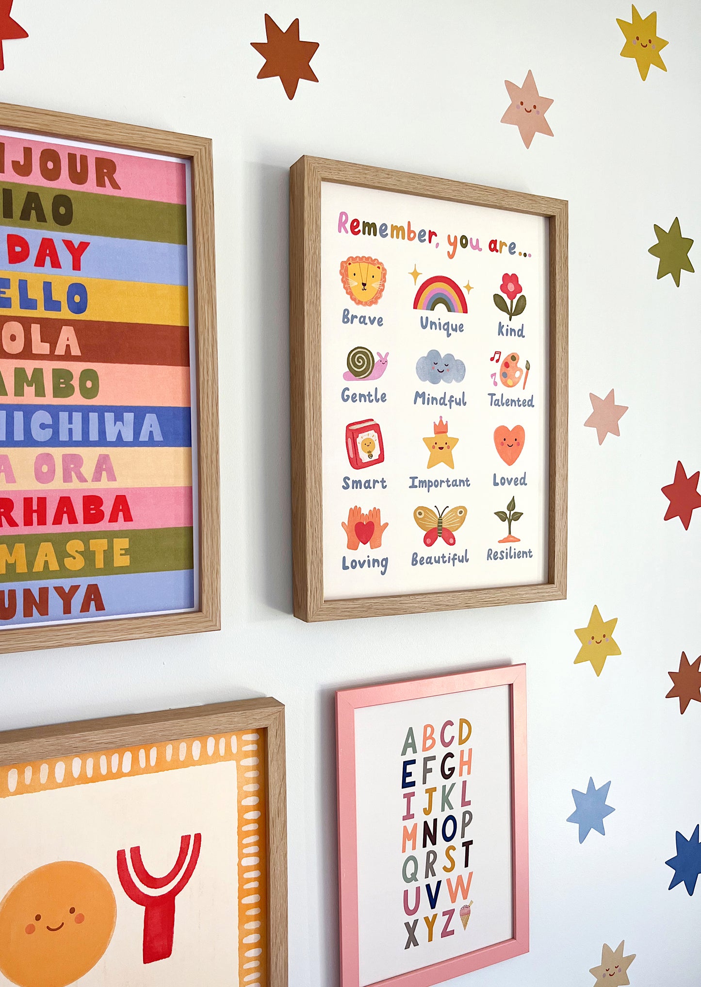 Star Fabric Wall Stickers