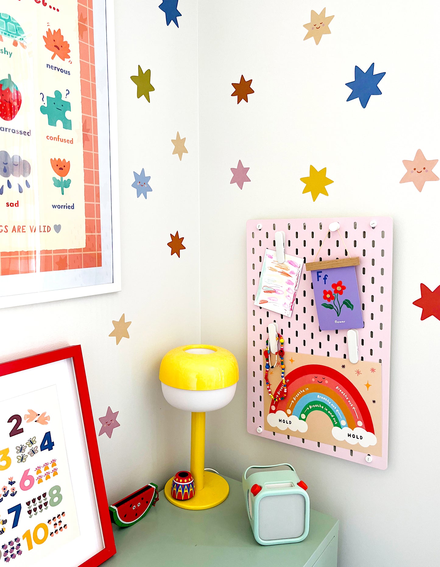 Star Fabric Wall Stickers