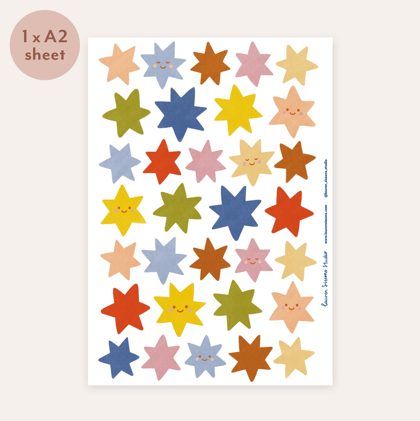 Star Fabric Wall Stickers