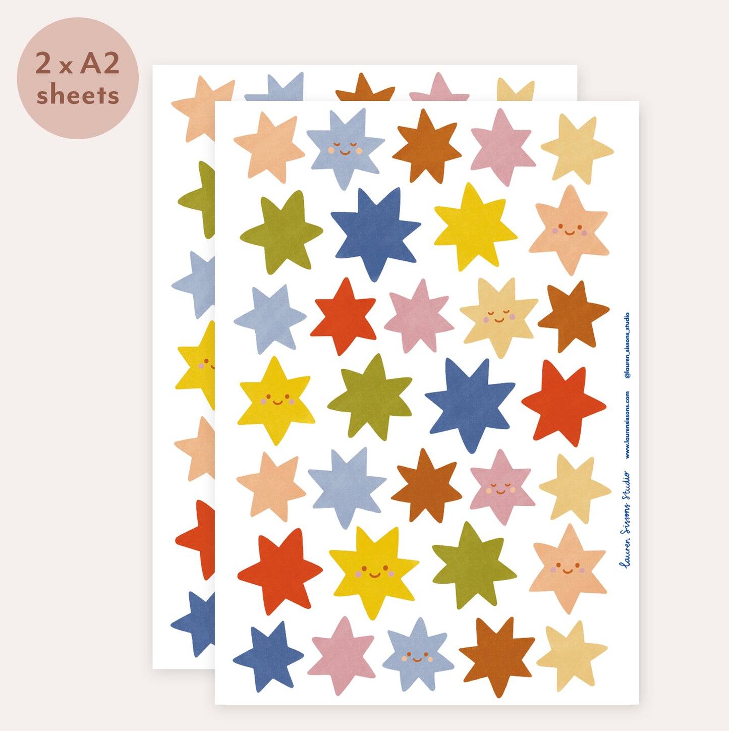 Star Fabric Wall Stickers