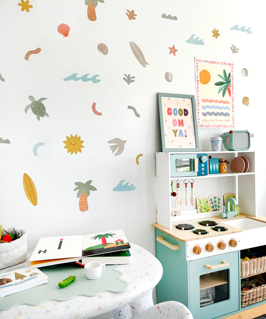 Endless Summer Fabric Wall Stickers
