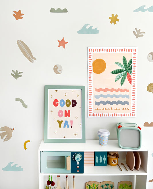 Endless Summer Fabric Wall Stickers