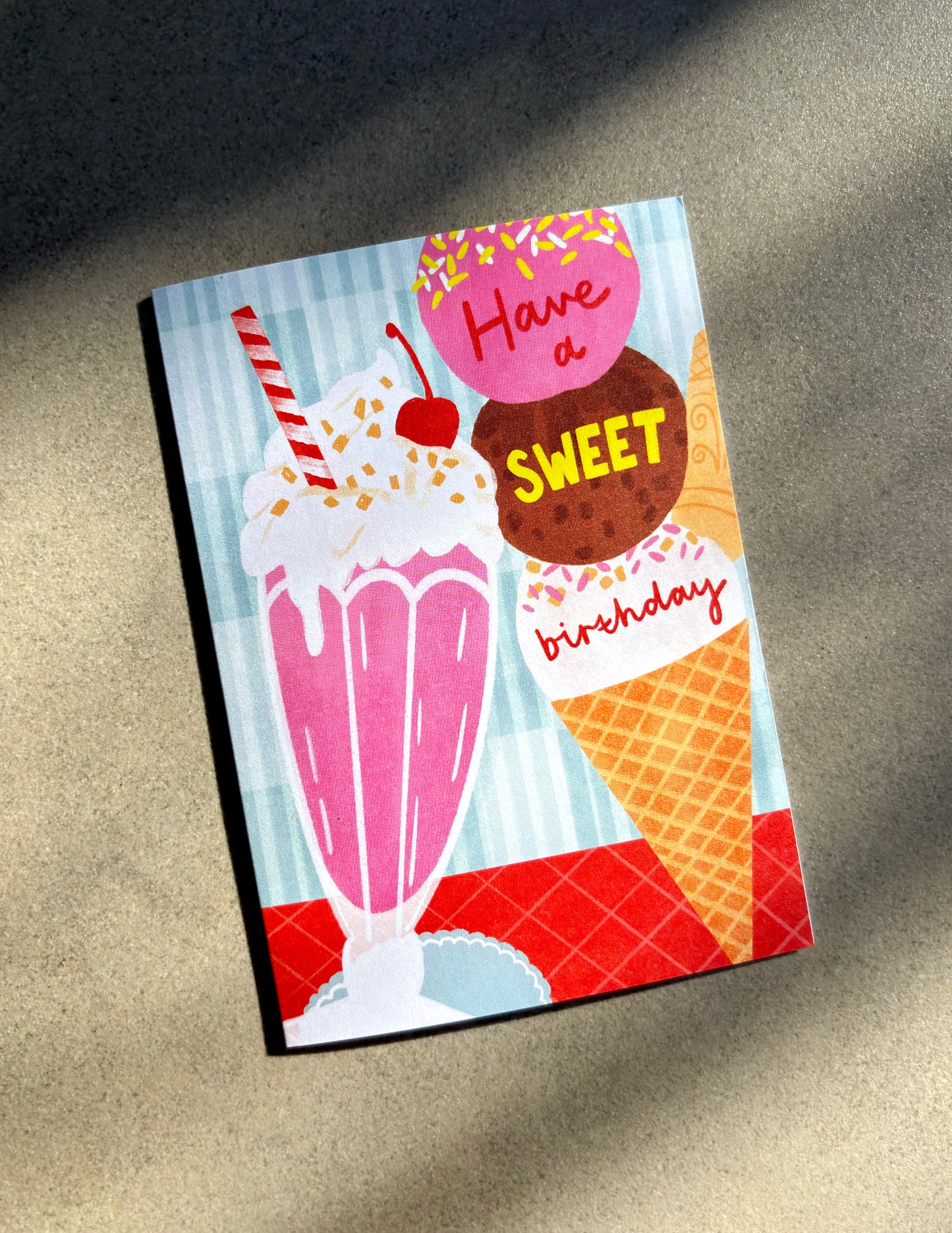 Sweet Birthday Card - Retro Diner