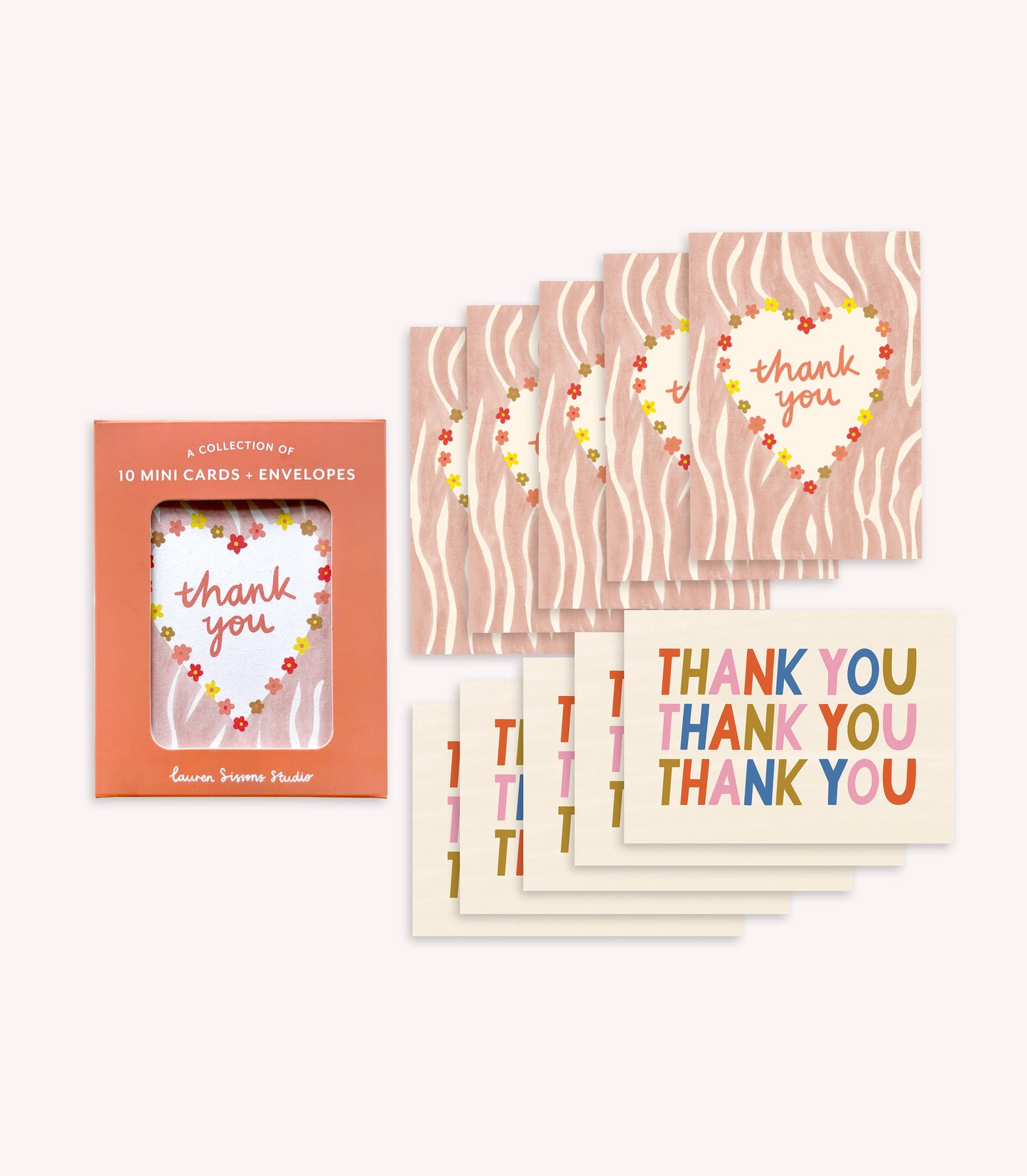 Thank You Mini Greeting Card Boxed Set of 10