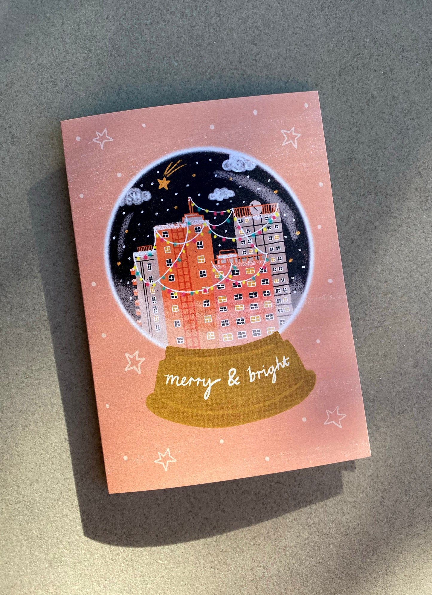 Merry & Bright - Festive Christmas Card