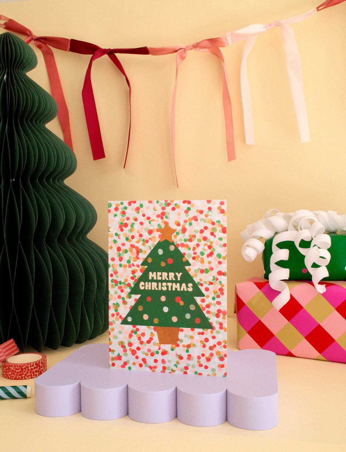 Christmas Tree Confetti Card 