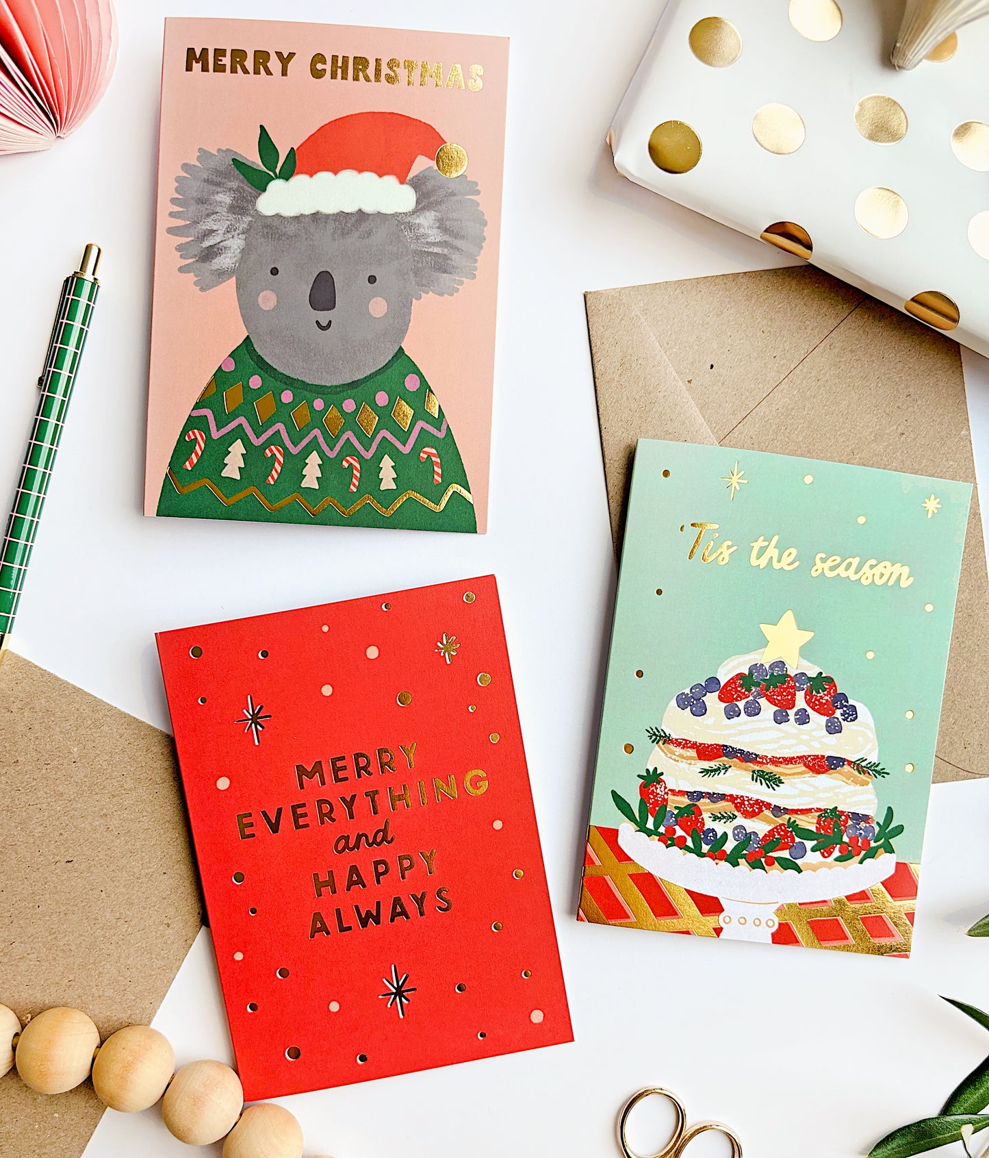 Merry Everything Gold Foil Card