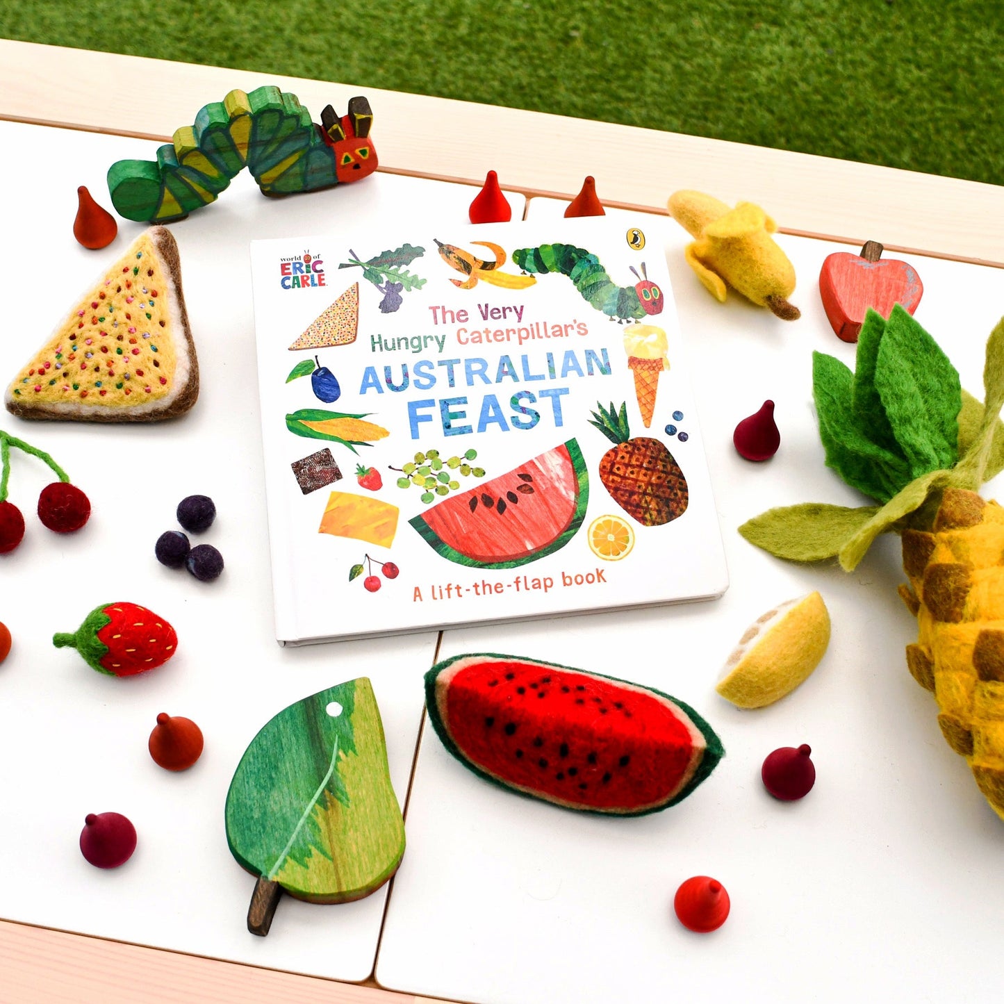 Felt Strawberries (Set of 5) - Tara Treasures