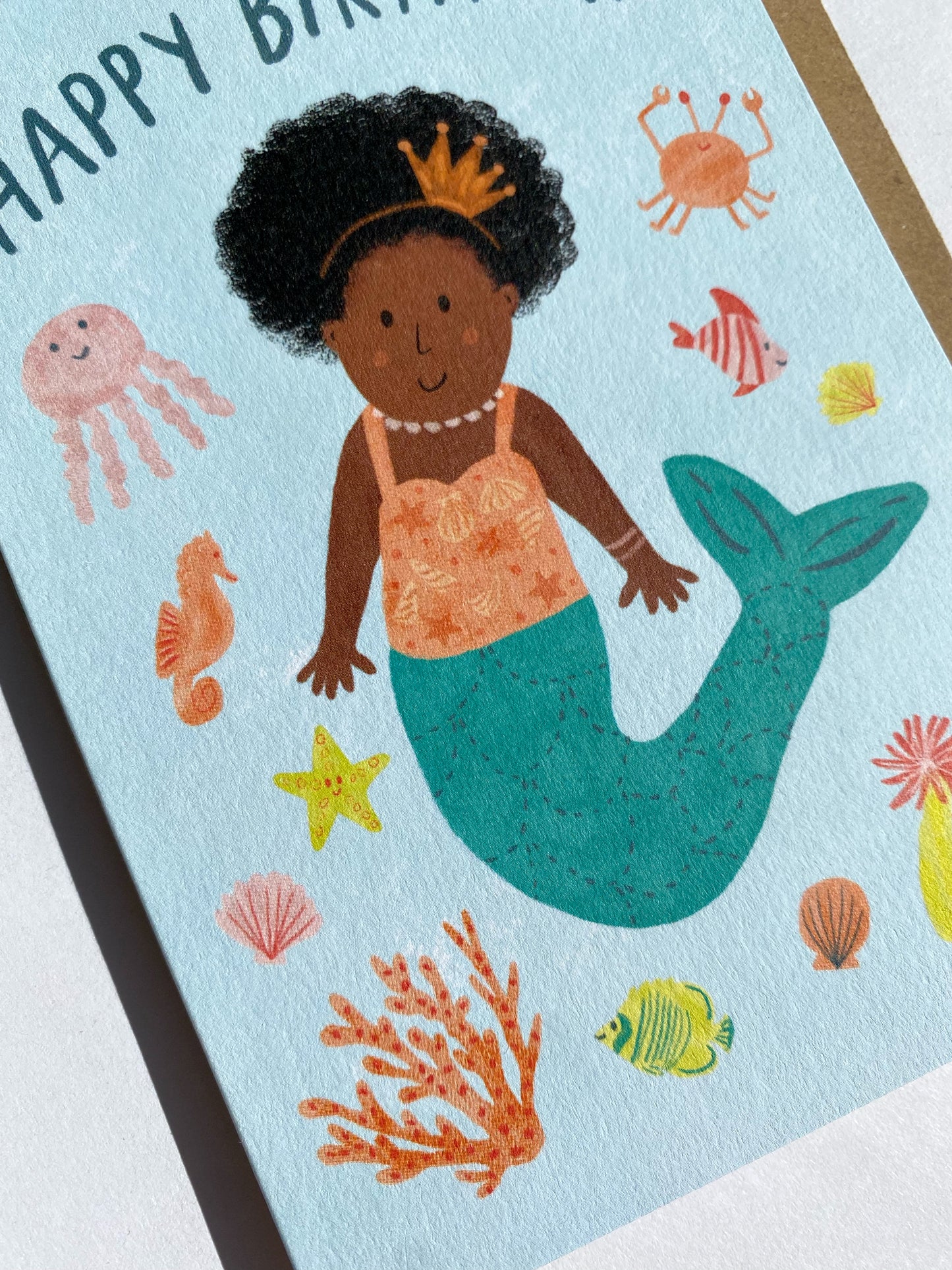 Mermaid - Birthday Card